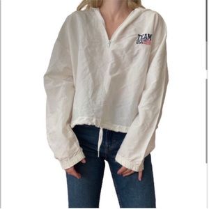 Vintage Team USA Olympic Cropped Hoodie